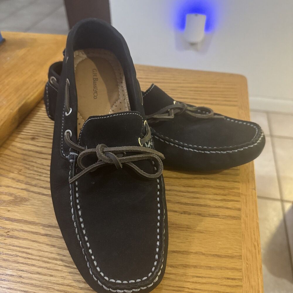GH BASS MEN'S 10M DAVIS DRIVER Shoes/ loafers Suede Size 10M